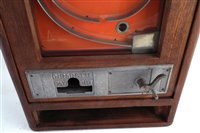 Antique slot machine stand