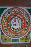 Lot 43 - Roto Fruit English electric penny slot machine