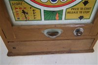 Lot 43 - Roto Fruit English electric penny slot machine