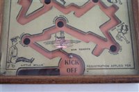 Lot 54 - WW1 British Propaganda Trench Football pinball game
