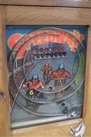 Lot 70 - Morris Shefras Speedway electronic penny slot pinball machine