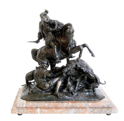 Lot 280 - After Theodore Gechter (1796-1844), 19th century French bronze.