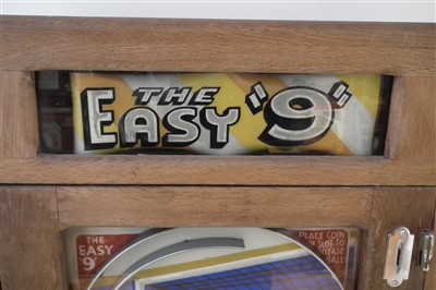 Lot 93 - Oliver Whales The Easy 9 penny slot pinball machine