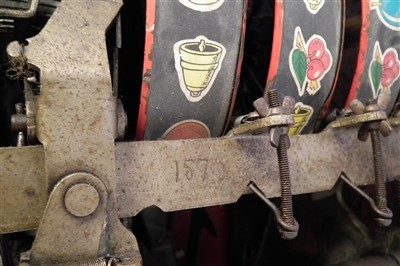 Lot 97 - Mills One Arm Bandit three drum fruit machine