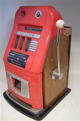 Lot 97 - Mills One Arm Bandit three drum fruit machine