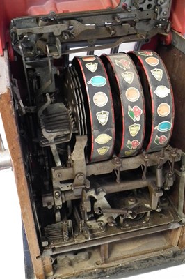 Lot 97 - Mills One Arm Bandit three drum fruit machine
