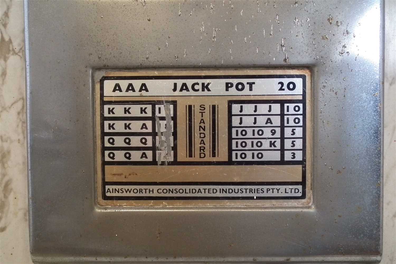 One arm bandit fruit machine