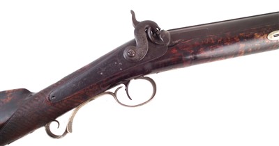 Lot 24 - Percussion sporting gun by S. Conway of Stockport