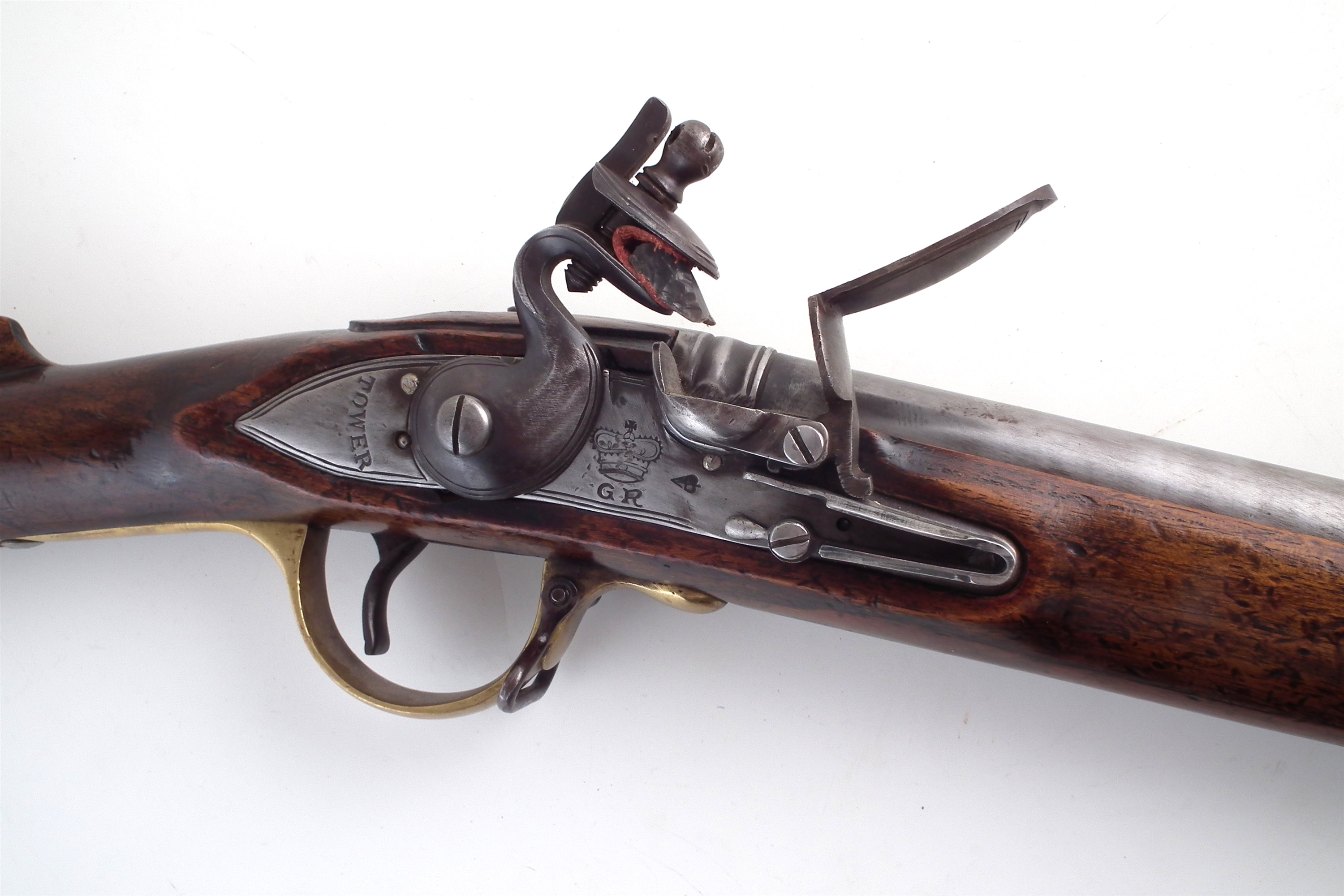 Lot 7 - Replica flintlock Brown Bess musket and