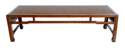Lot 265 - Early 20th century Chinese hardwood day bed.