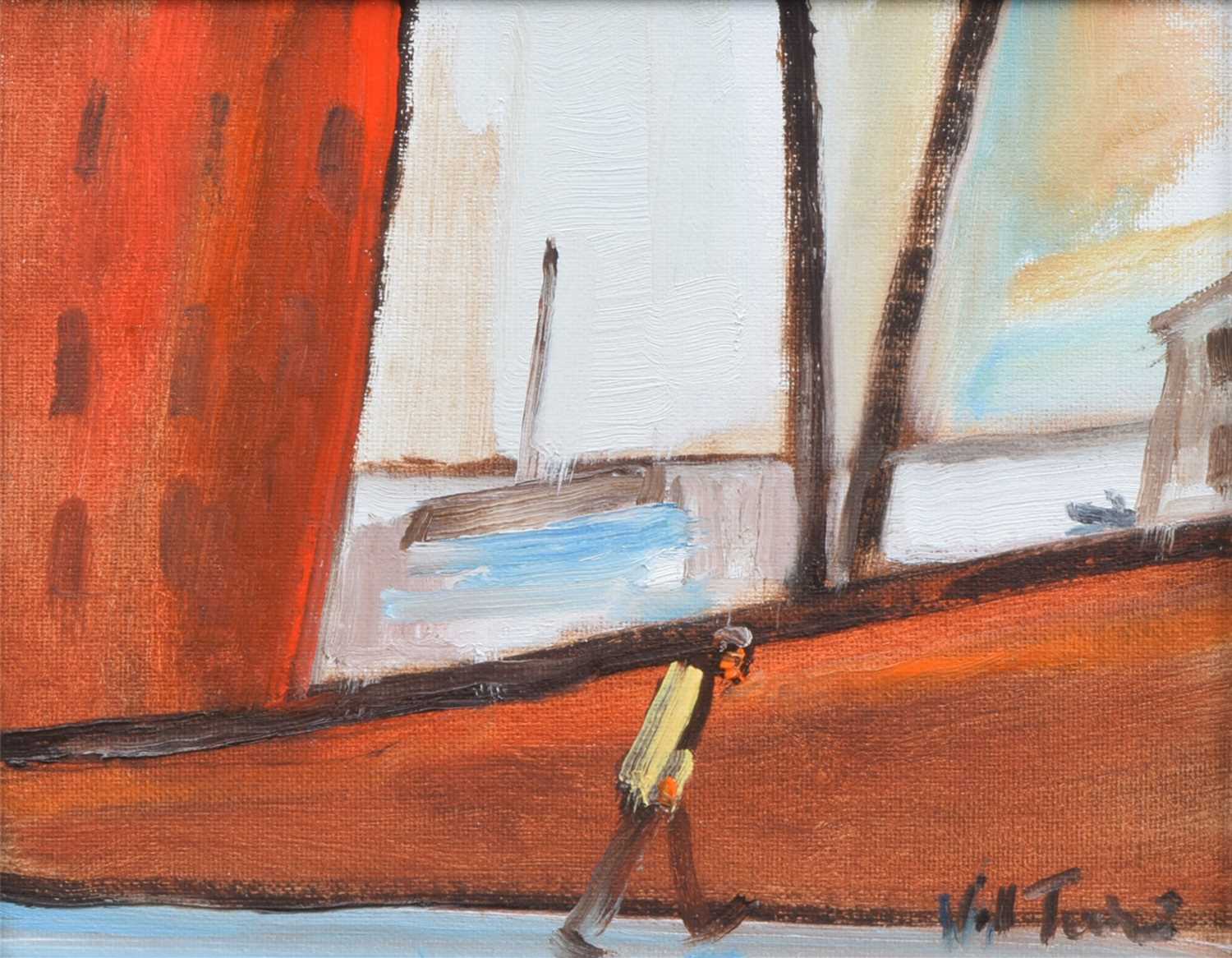 Lot 388 - William Turner, "Sent Home", oil.