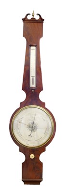 Lot 302 - 19th century wheel barometer.