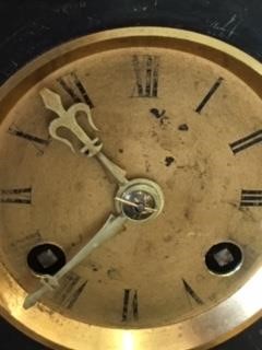 Lot 292 - Late 19th century French gilt brass and steel novelty 'quarterdeck' mantel clock