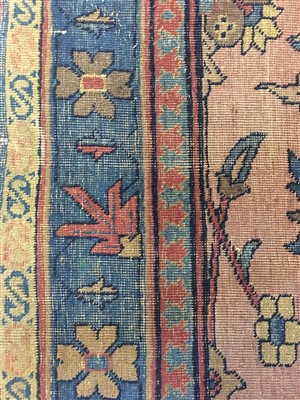 Lot 549 - Late 19th century Lilihan carpet.