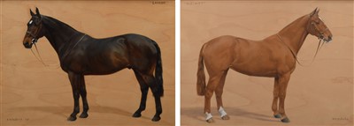 Lot 322 - F.M. Hollams, "Sambo" and "Mischief", oil on board, a pair (2).
