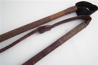 Lot 329 - Two riding crops for the 16th and 5th Lancers
