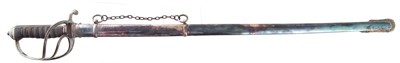 Lot 128 - 1822 pattern Royal Artillery Officers sword and scabbard