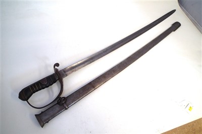 Lot 111 - 1822 pattern sword and scabbard
