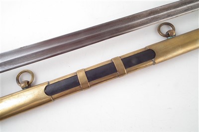 Lot 123 - Grenadiers style /pattern sword and scabbard.