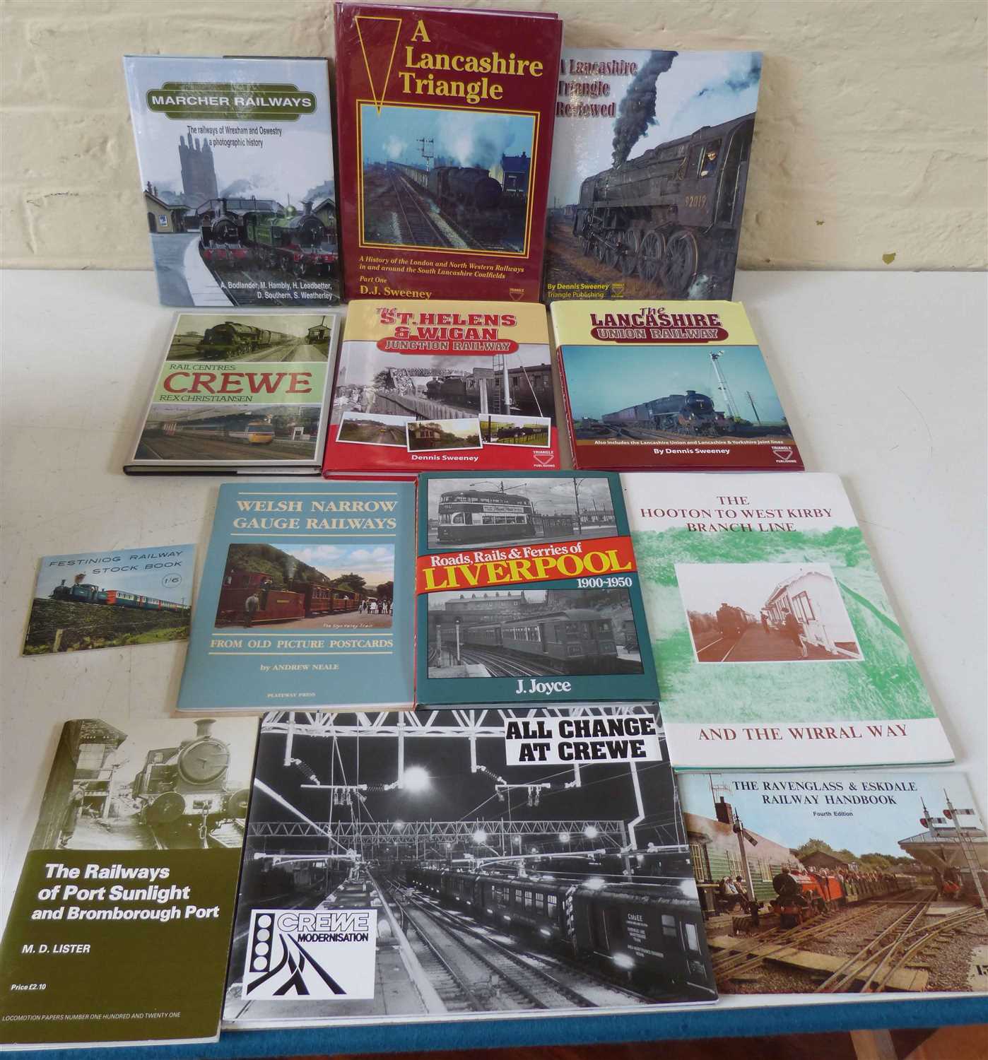 Lot 149 - Collection of books, booklets and pamphlets relating to railways in North West England.