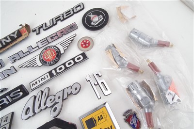 Lot 224 - A quantity of miscellaneous car badges mainly 1970's