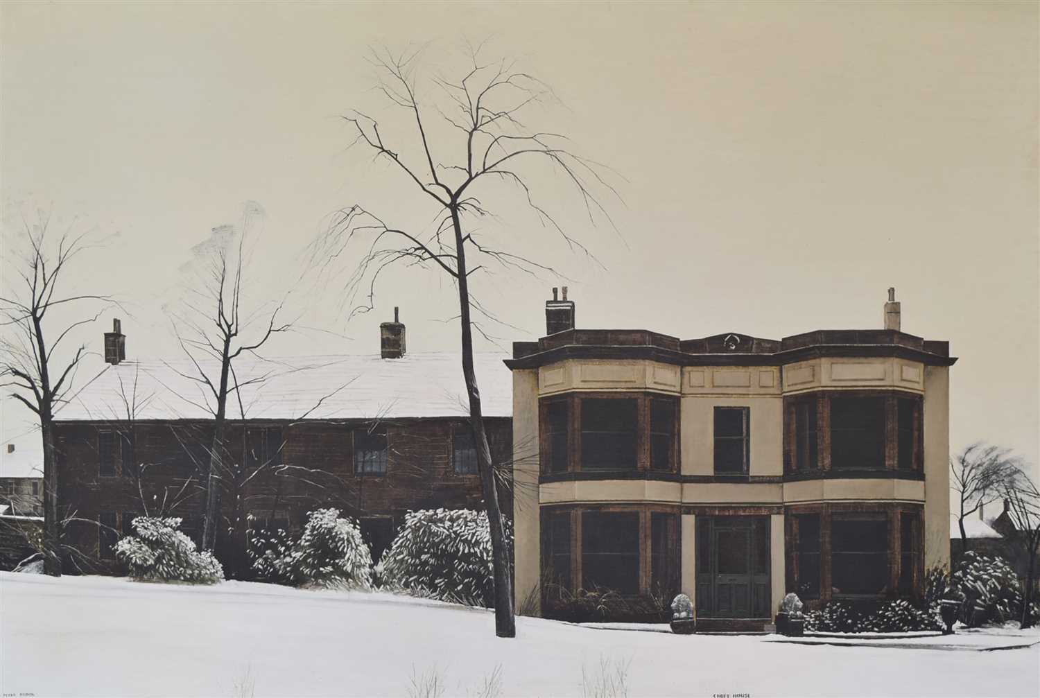Lot 343 - Peter Brook, "Croft House", oil.