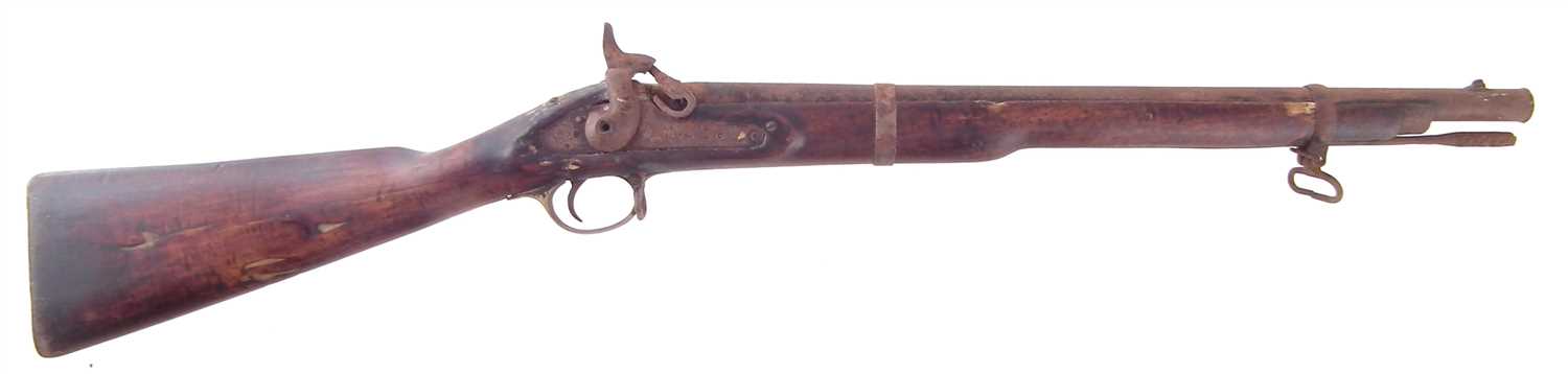 Lot 32 - Indian Enfield percussion carbine