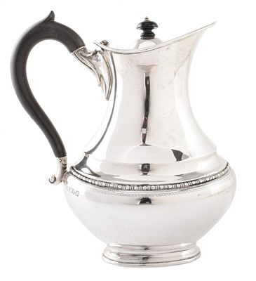 Lot 29 - A Victorian silver hot water jug