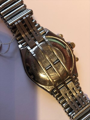 Lot 268 - A gents Breitling Chronomat steel chronograph wristwatch