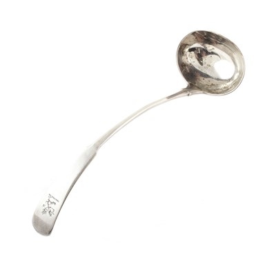 Lot 38 - An early 19th Century Scottish provincial silver toddy ladle