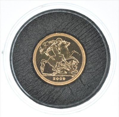 Lot 115 - 2009 gold quarter sovereign