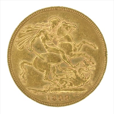 Lot 106 - Queen Victoria, Sovereign, 1899, London Mint.