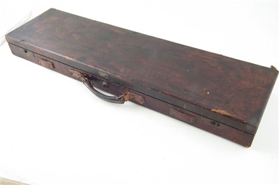 Lot 23 - Percussion sporting gun fitted into a period case