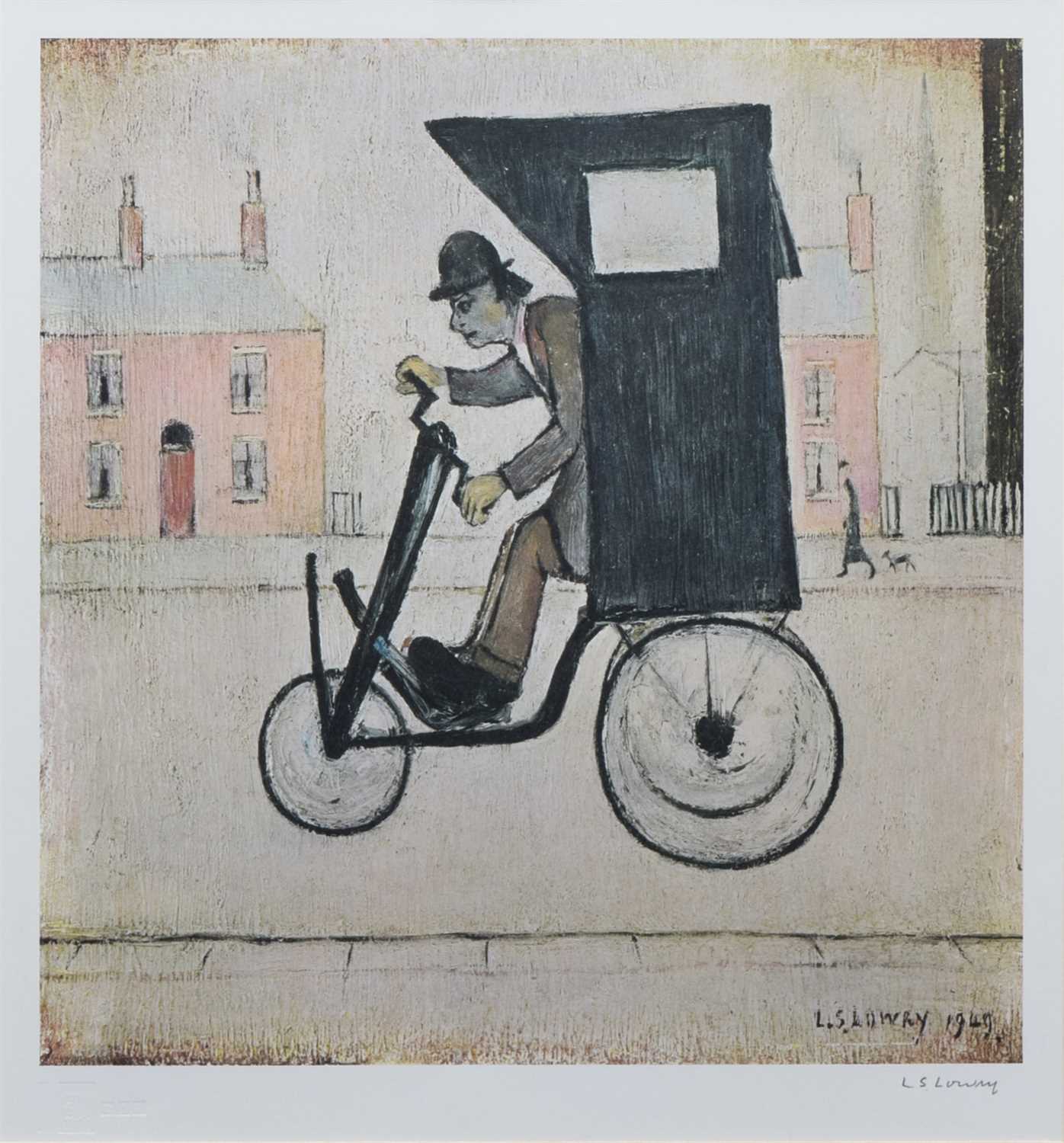 Lot 286 - After L.S. Lowry, "The Contraption", signed print.
