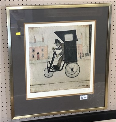 Lot 286 - After L.S. Lowry, "The Contraption", signed print.