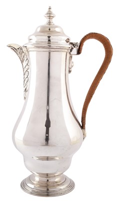 Lot 34 - Silver hot water jug