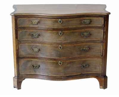 Lot 528 - George III mahogany dressing chest.