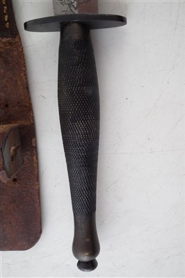 Lot 147 - Fairbairn Sykes 2nd Pattern commando knife and scabbard