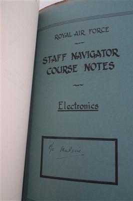 Lot 232 - Royal Air Force Flying Manual 1950's/60's Queens Crown PLT officer JWH Murdin (AFM) decorated pilot