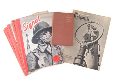 Lot 226 - Adolf Hitler My Struggle, Die Wehrmacht and seven copies of Signal