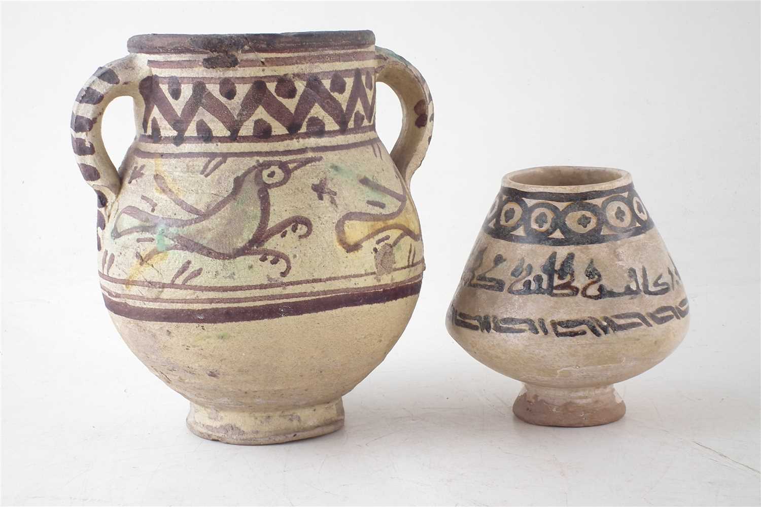 Lot 227 Two Iranian Pottery Vases 6823