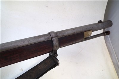 Lot 30 - Enfield pattern 1856 Percussion Sergeant's two band .577 rifle