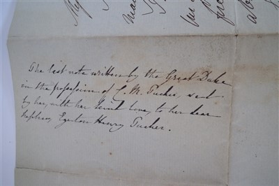 Lot 225 - Duke of Wellington Letter