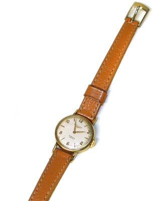 Lot 268 - A ladies 9ct gold Longines automatic wristwatch