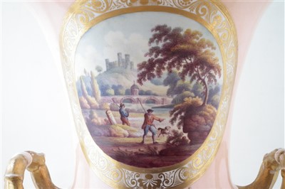 Lot 233 - Large Derby vase circa 1820