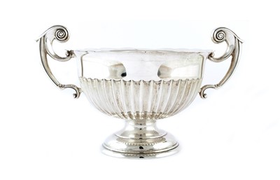 Lot 16 - An Edwardian silver twin-handled bowl