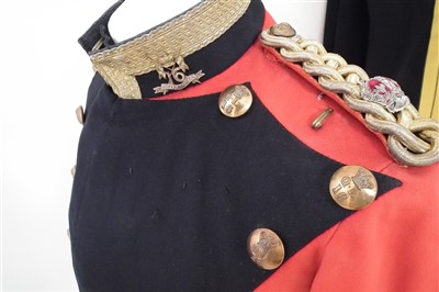 Lot 210 - Major Cuthbert John Eccles 16th Lancers jacket and belt together with a pair of trousers for E. B Eccles