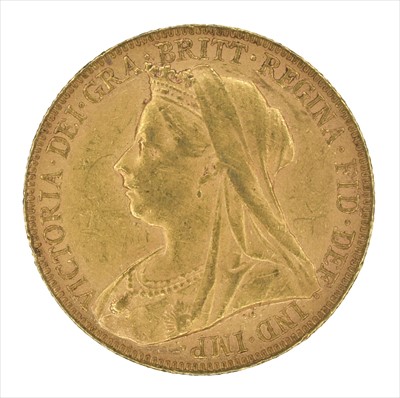 Lot 145 - Queen Victoria, Sovereign, 1898, London Mint.