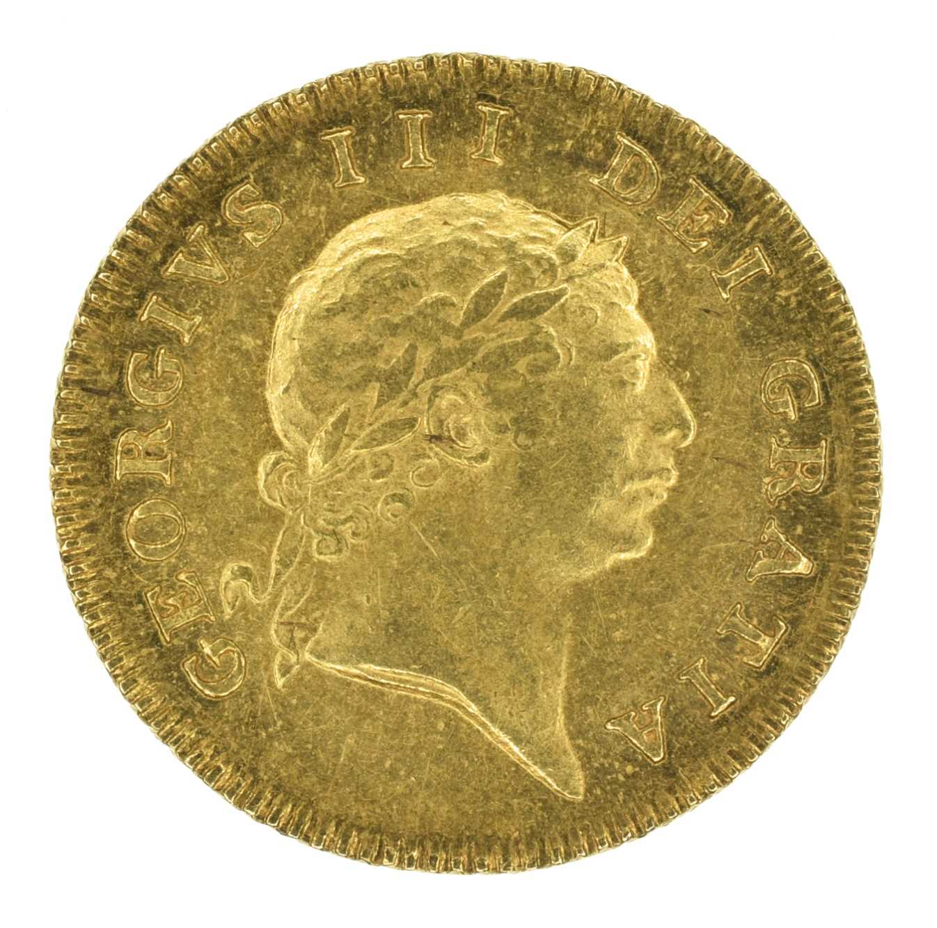 Lot 134 - King George III, Half-Guinea, 1804.
