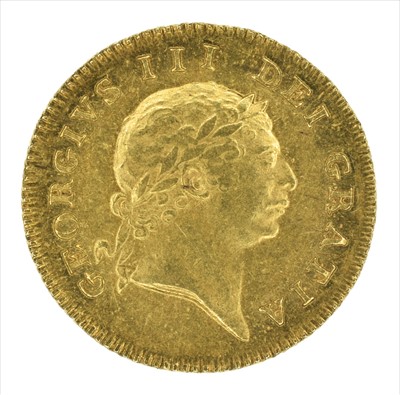 Lot 134 - King George III, Half-Guinea, 1804.